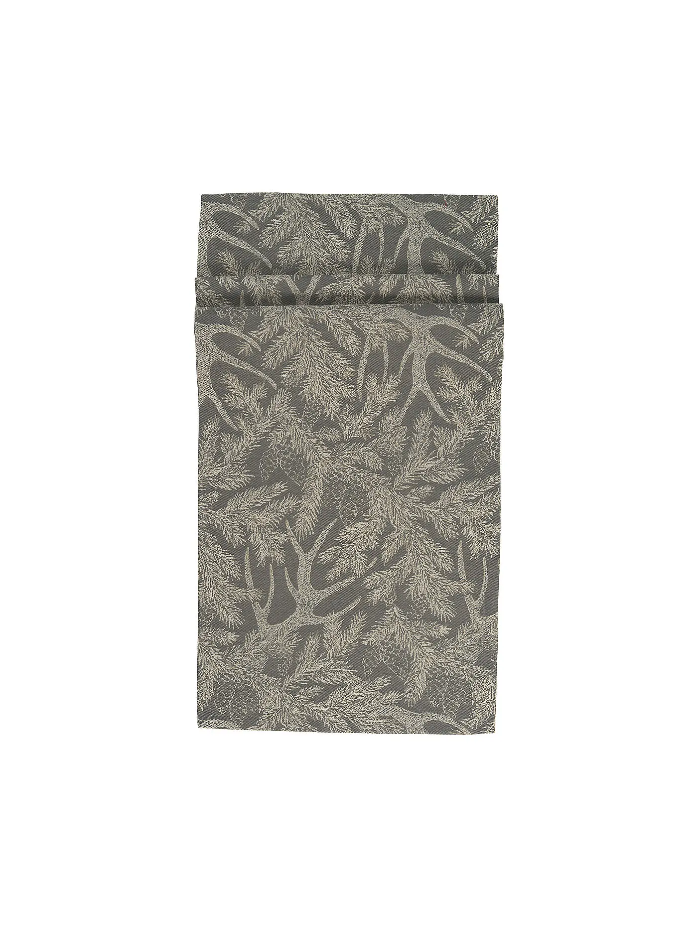 SANDER | Weihnachts Tischläufer 85x85cm Bormia Weinrot | silber